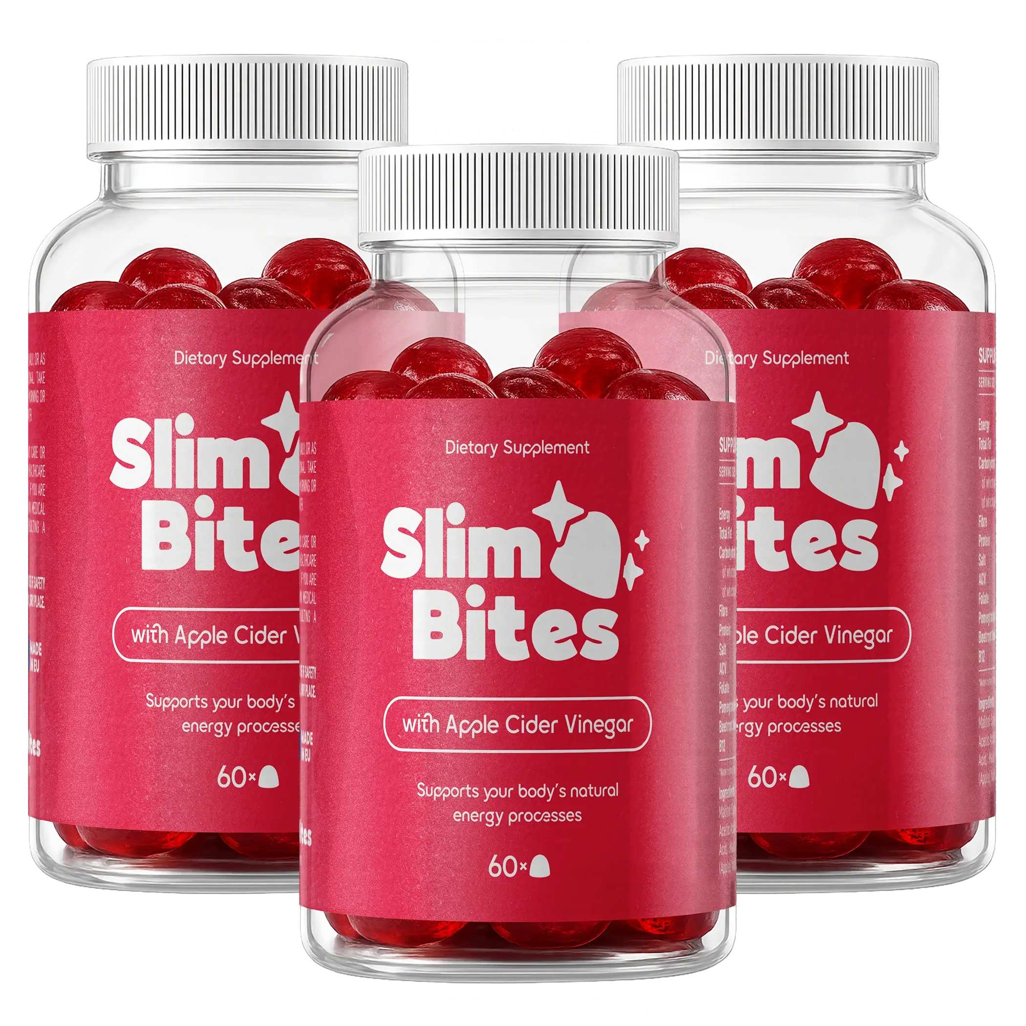 Slim Bites gummy supplement bottles